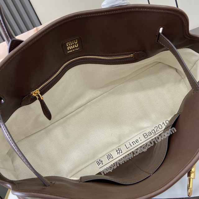 miumiu繆繆專櫃最新款羊皮手提包大號休閒女包 jh2571型號：5BG310